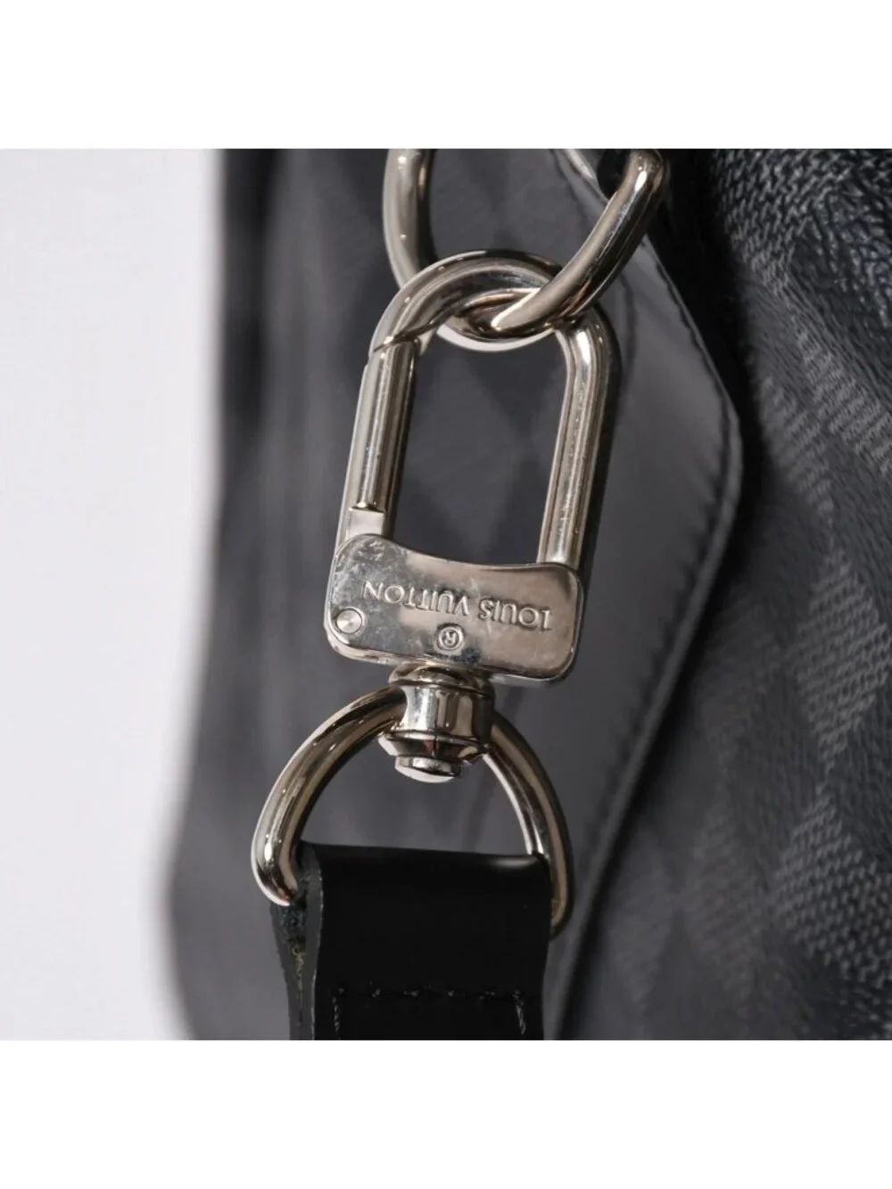 Louis Vuitton Keepall Bandouliere 55 Boston Bag Damier Graphite Black